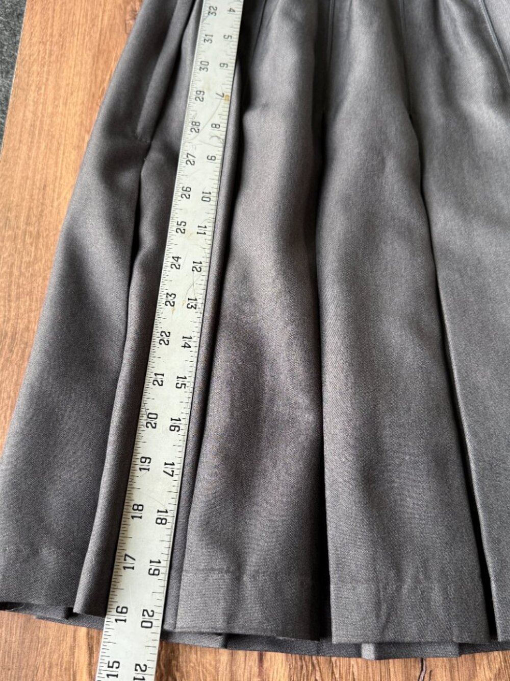NWT Flynn O’Hara Charcoal Box Pleat Uniform Skirt Girls 10X - Picture 6 of 7